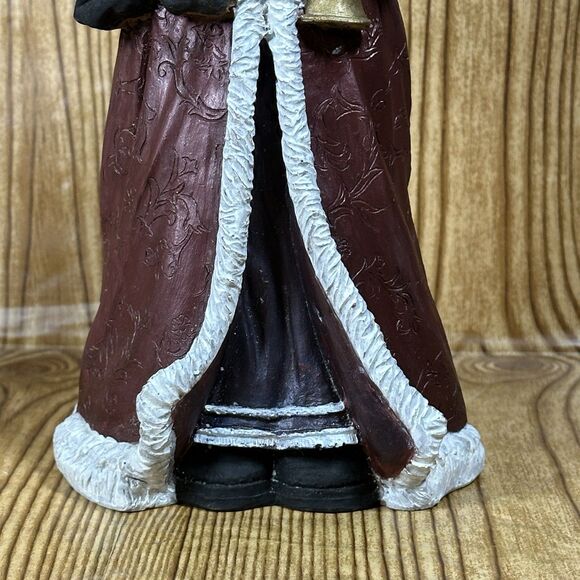 Vintage Santa Clause Pecan Resin Wood Christmas Painted Figure With‎ Clown Rare - Picture 6 of 8